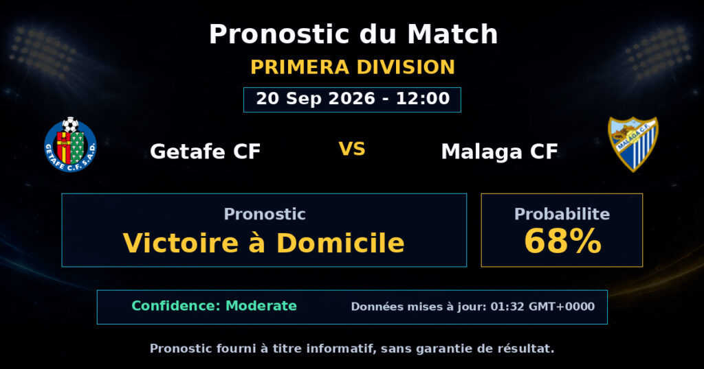 Getafe CF vs Malaga CF Match Prediction - Primera Division - Betting Analysis