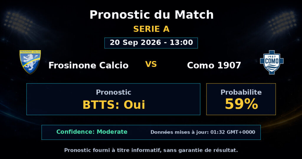 Frosinone Calcio vs Como 1907 Match Prediction - Serie A - Betting Analysis