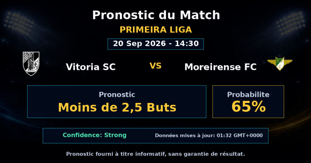 Vitoria SC vs Moreirense FC Match Prediction - Primeira Liga - Betting Analysis
