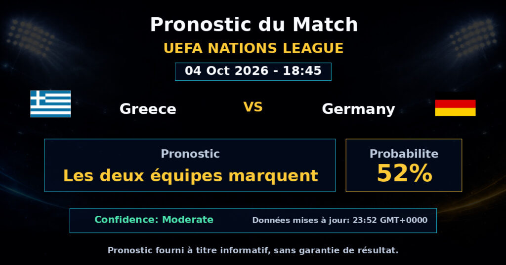 Greece vs Germany Match Prediction - UEFA Nations League - Betting Analysis