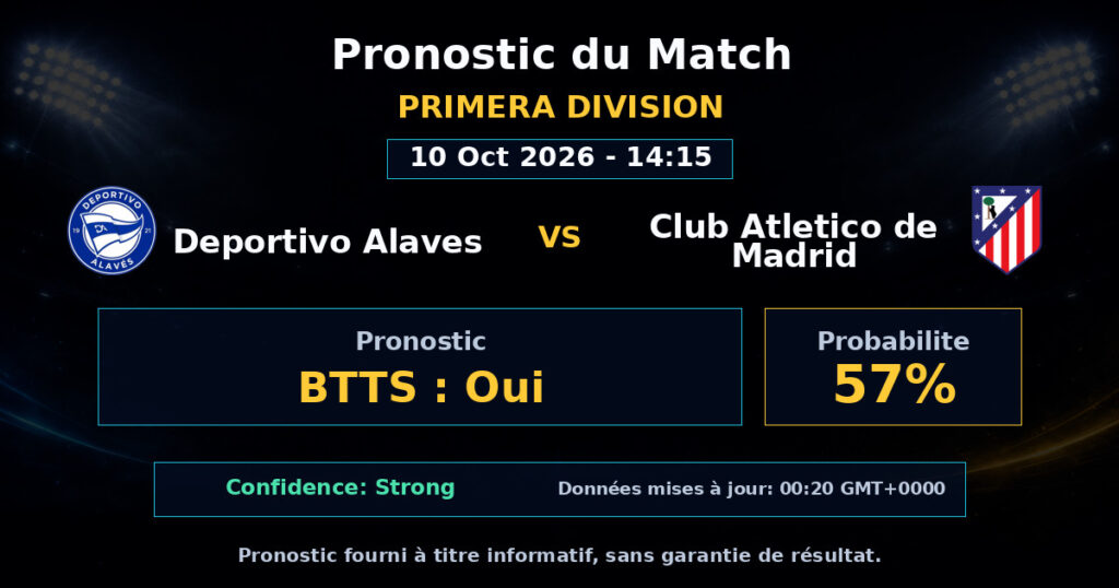 Deportivo Alaves vs Club Atletico de Madrid Match Prediction - Primera Division - Betting Analysis