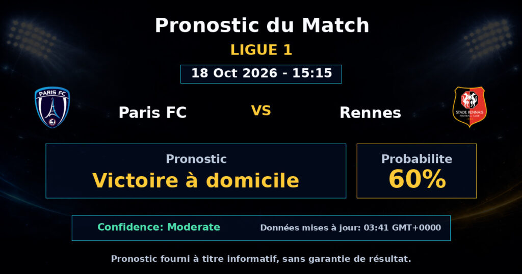 Paris FC vs Rennes Match Prediction - Ligue 1 - Betting Analysis