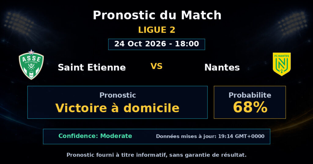 Saint Etienne vs Nantes Match Prediction - Ligue 2 - Betting Analysis