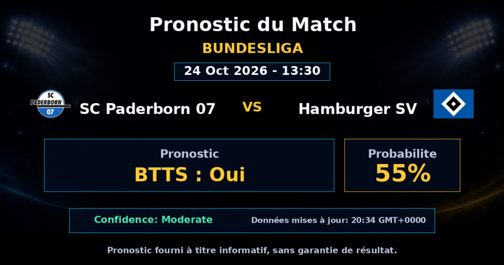 SC Paderborn 07 vs Hamburger SV Match Prediction - Bundesliga - Betting Analysis